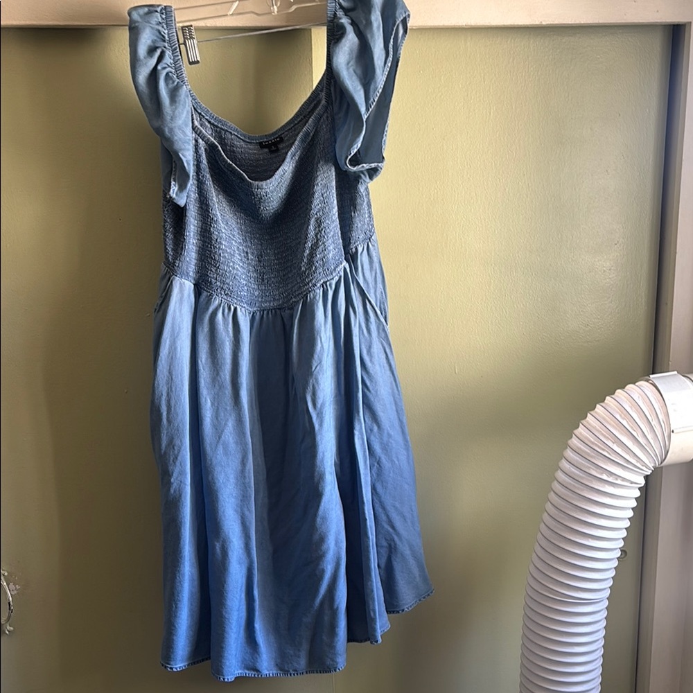 Chambray Blue Dress